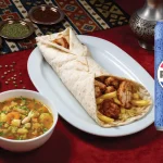 Ciorba de legume 300ML + Shaorma de Oaie tocata 350gr + Pepsi 330ML